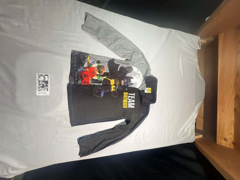 LEGO The Batman Movie 'Team Batman' Long Sleeve Hooded Graphic  - Boys Size 8